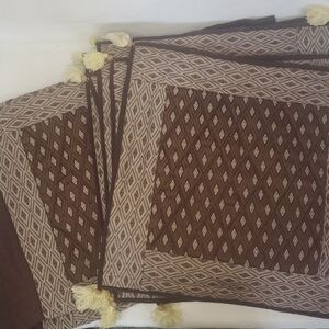 NEW HANDMADE in India Embroidered Set of 7 Decorative Accent Pillow Cases